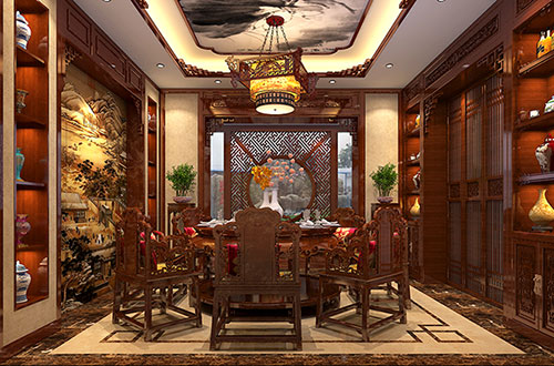 澄迈温馨雅致的古典中式家庭装修设计效果图
