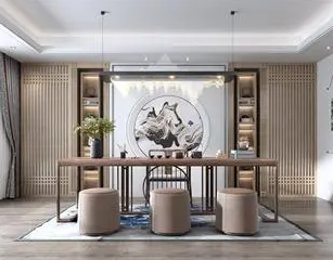 澄迈新中式风格茶室如何规划设计